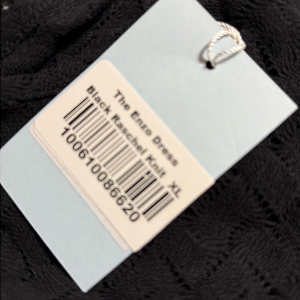 Hill House Home Enzo Dress Black Raschel Knit Coverup NWT - Picture 7 of 9